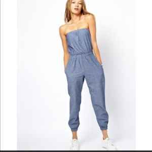 American Apparel Chambray Jumpsuit (Jean color)